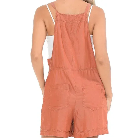 Baggy Bib Overalls Shorts - Picture 4 of 5